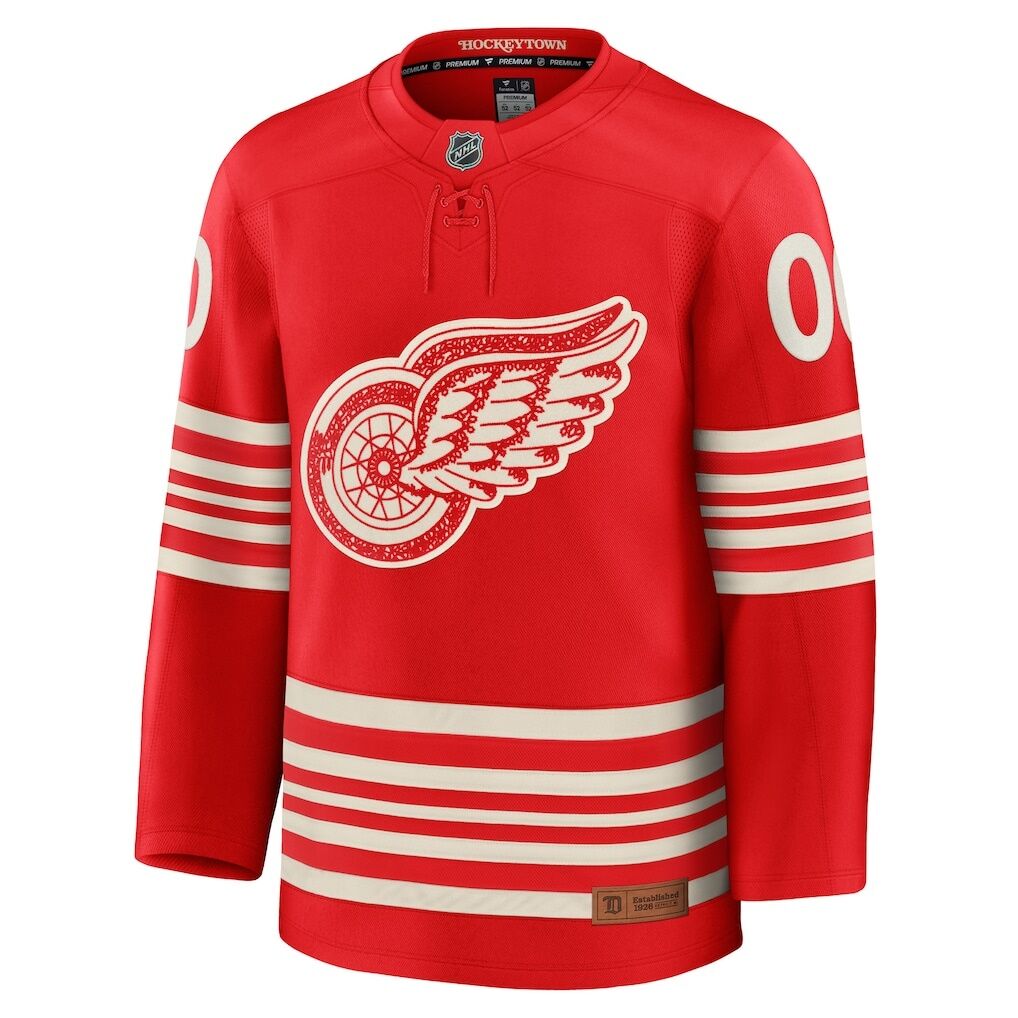 Detroit Red Wings Fashion7 Centennial Premium Custom Jersey