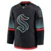 Seattle Kraken Fashion7 Alternate Premium Custom Jersey - Black - Side View