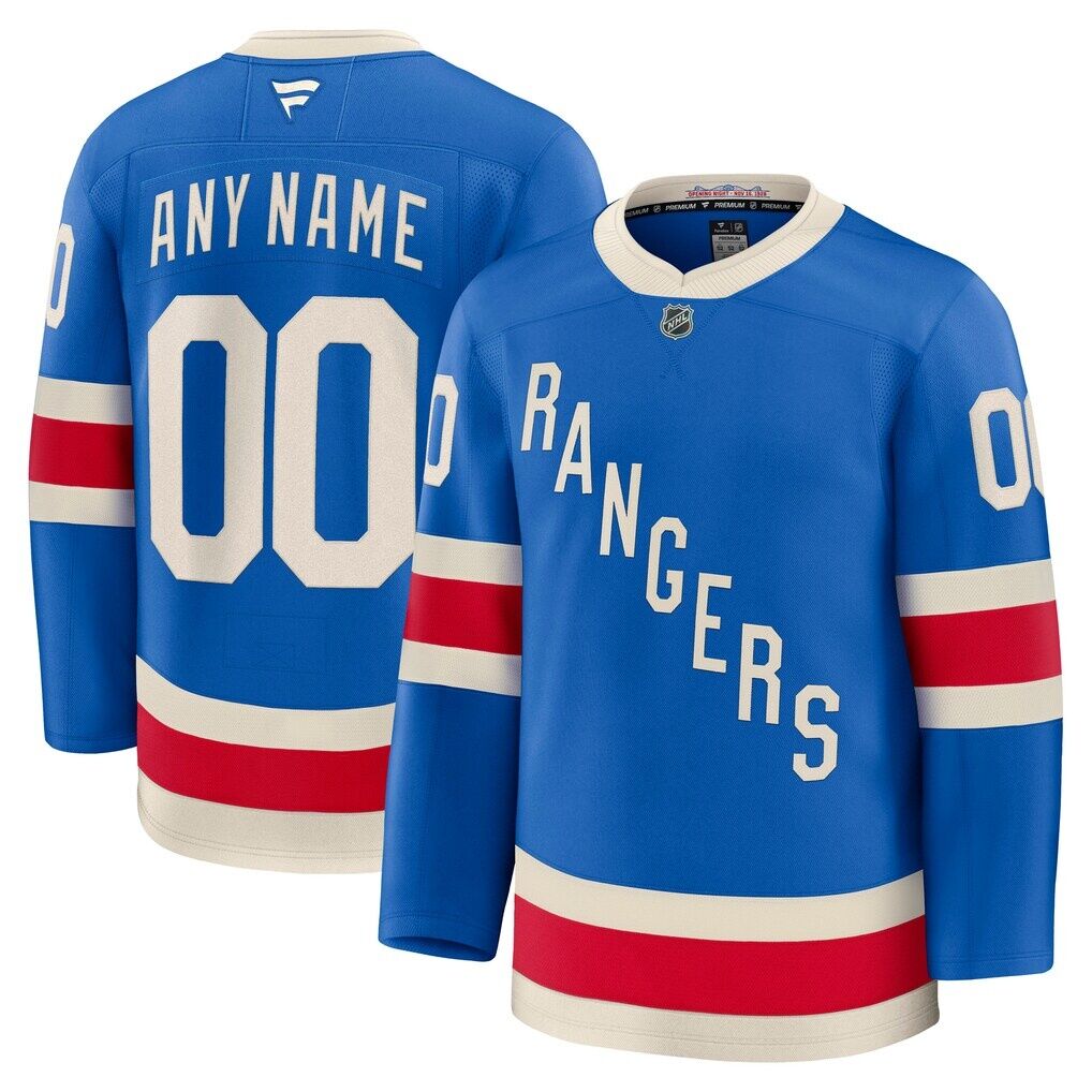 New York Rangers Fashion7 Centennial Premium Custom Jersey