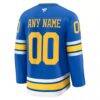 St. Louis Blues Fashion7 Home Premium Custom Jersey - Blue - Detail View