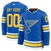St. Louis Blues Fashion7 Home Premium Custom Jersey - Blue - Front View