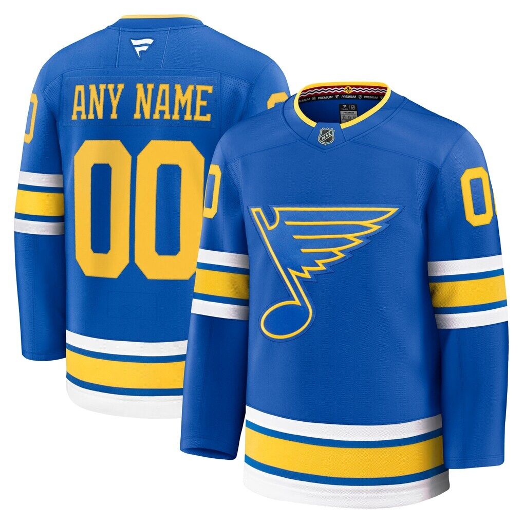 St. Louis Blues Fashion7 Home Premium Custom Jersey