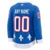 Colorado Avalanche Fashion7 Alternate Heritage Premium Custom Jersey - Blue - Detail View