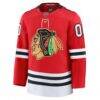 Chicago Blackhawks Fashion7 Centennial Premium Custom Jersey - Red - Side View