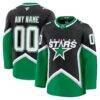Dallas Stars Fashion7 Alternate Premium Custom Jersey - Black - Front View