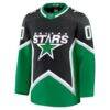 Dallas Stars Fashion7 Alternate Premium Custom Jersey - Black - Side View