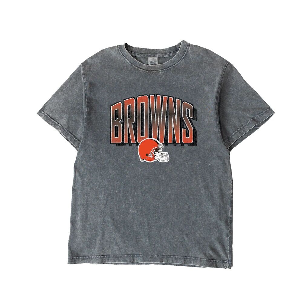 Cleveland Browns Gameday Couture Women's Peak Performance Oversized Snow Wash T-Shirt