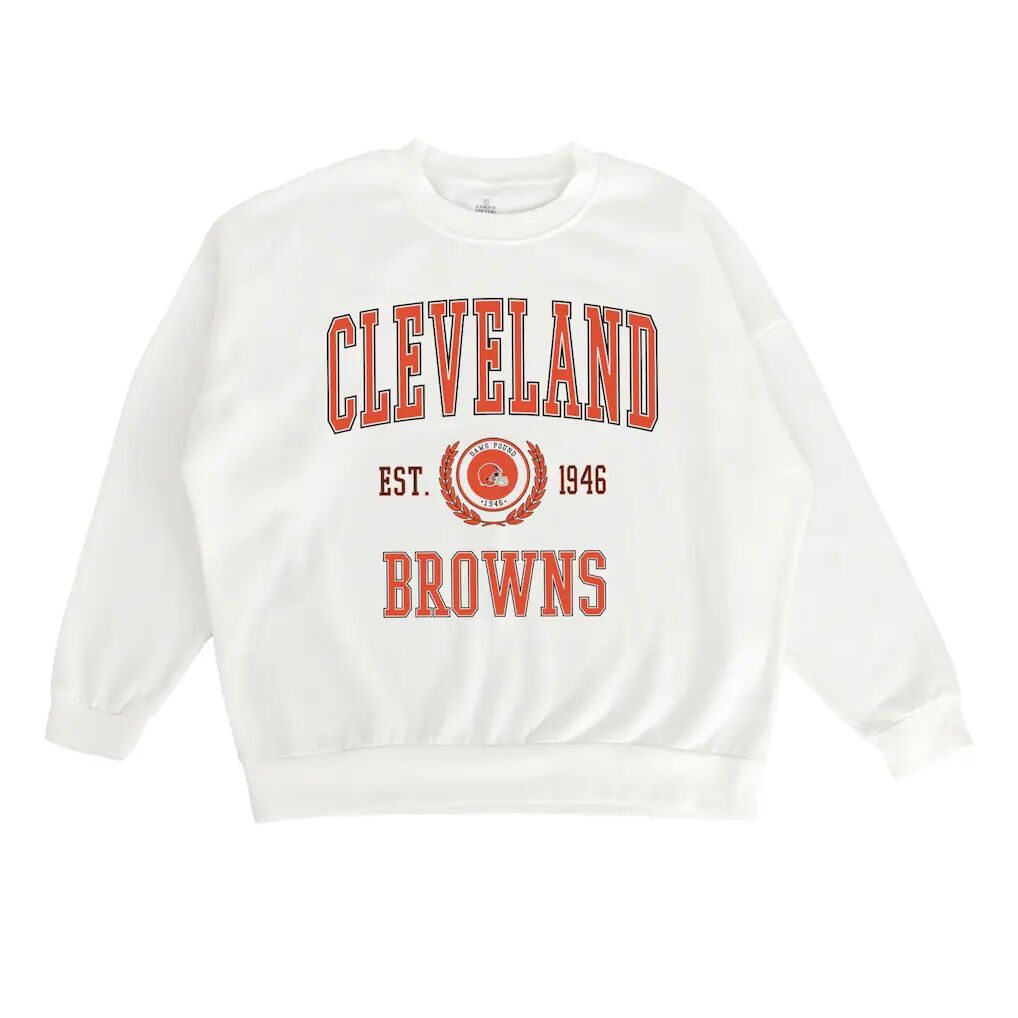 Cleveland Browns Gameday Couture Women's Timeless Triumph Premium Fleece Pullover Sweatshirt