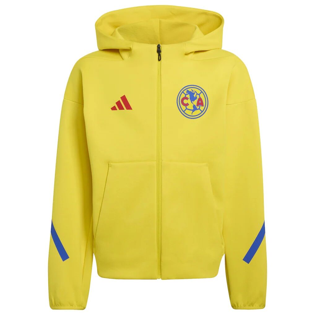 Club America adidas Youth 2025/26 Club Anthem Full-Zip Hoodie Jacket