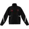 Manchester United adidas Youth 2025/26 Club Anthem Full-Zip Jacket - Black - Side View