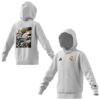 Real Madrid x Marvel adidas Youth Hoodie - White - Front View