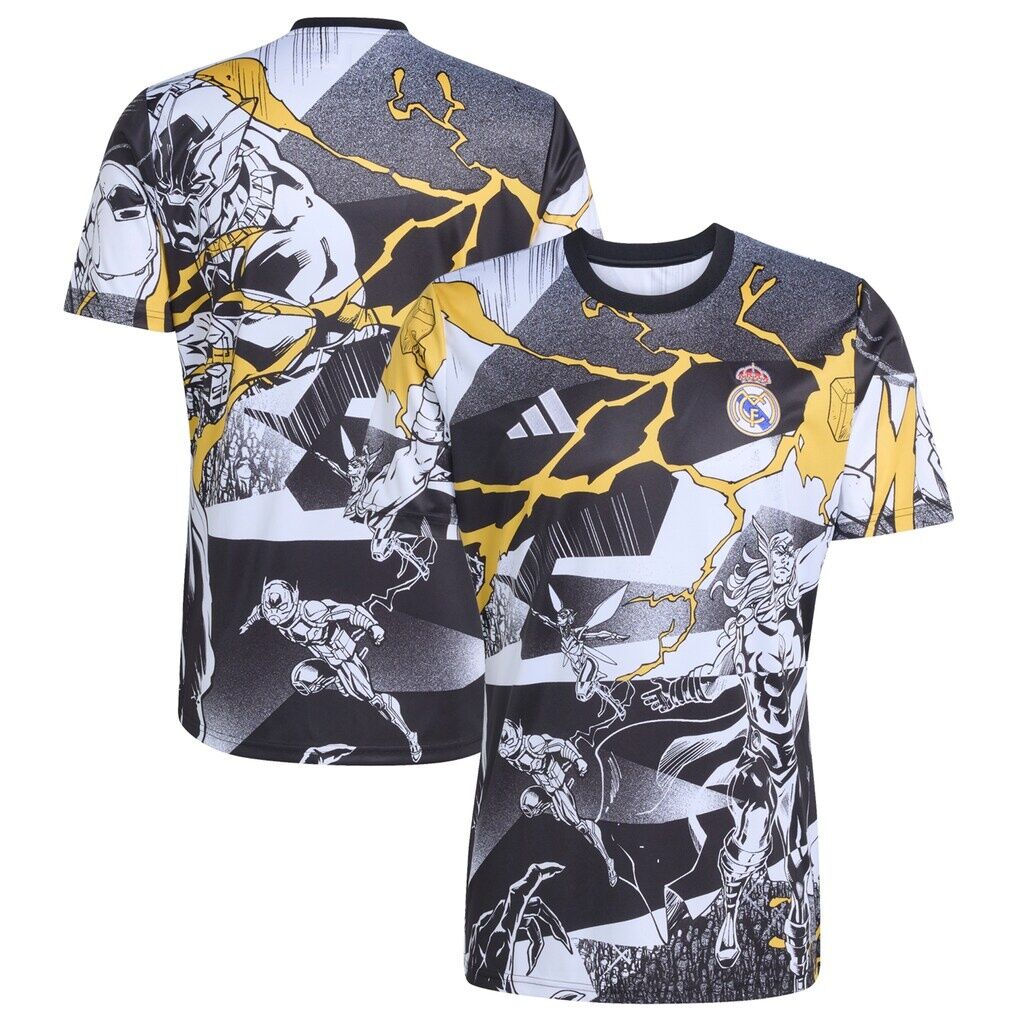 Real Madrid x Marvel adidas AEROREADY 2025/26 Pre-Match Top