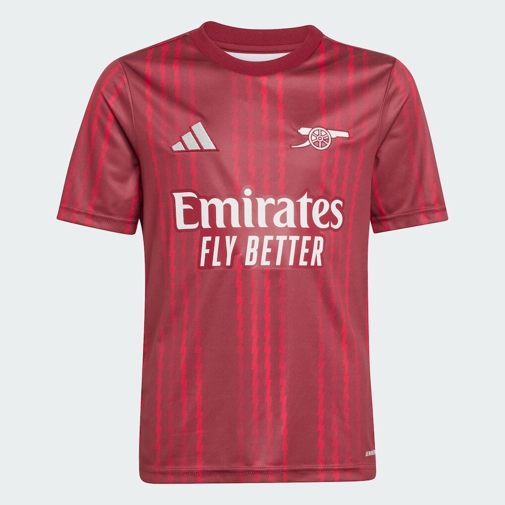 Arsenal adidas Youth 2025/26 Pre-Match Training Jersey