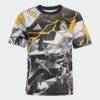 Real Madrid x Marvel adidas Youth AEROREADY 2025/26 Pre-Match Top - White - Front View