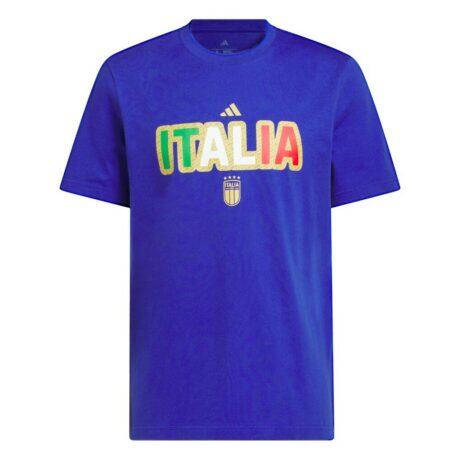 Italy National Team adidas Jersey Hook T-Shirt - Blue - Front View