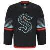 Seattle Kraken Fashion7 Alternate Authentic Pro Jersey - Black - Side View