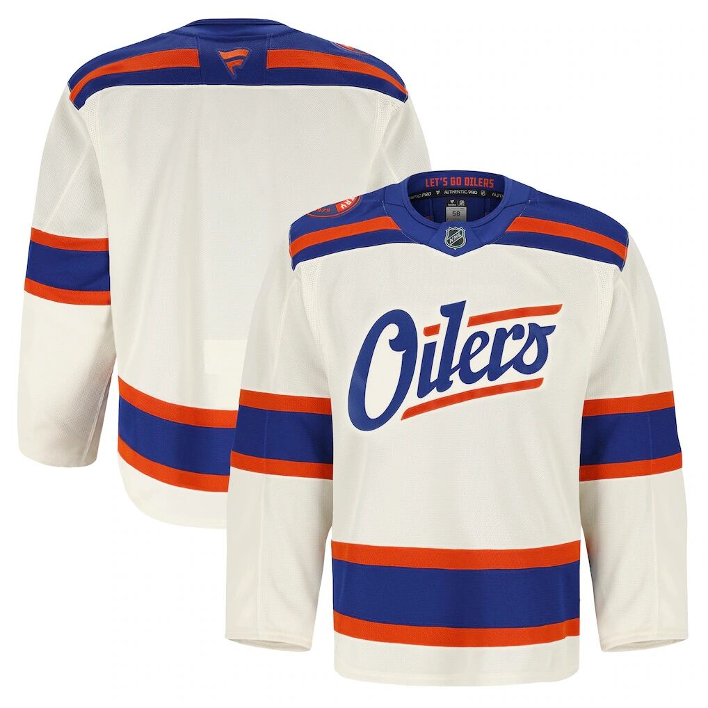 Edmonton Oilers Fashion7 Alternate Authentic Pro Jersey - Light Beige