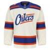 Edmonton Oilers Fashion7 Alternate Authentic Pro Jersey - Light Beige - Side View
