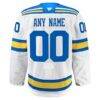 St. Louis Blues Fashion7 Away Authentic Pro Custom Jersey - White - Detail View