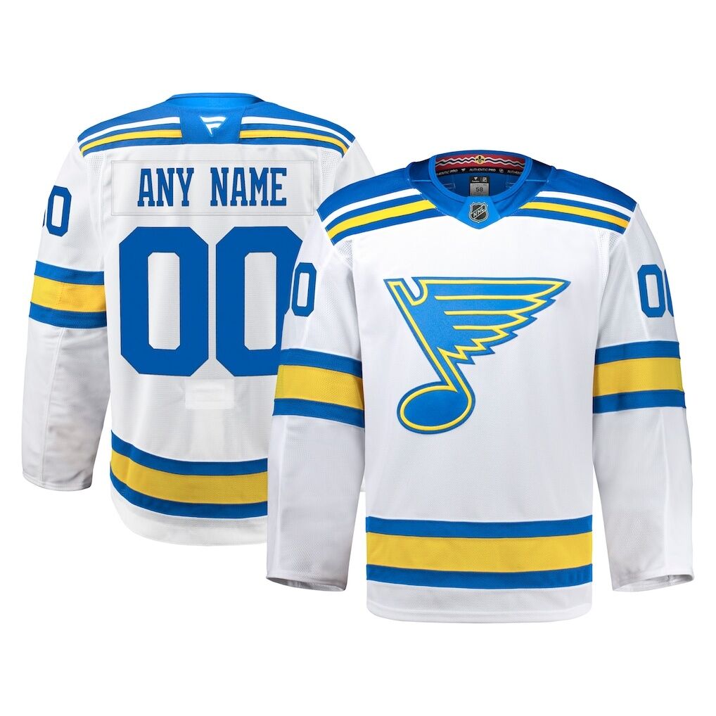 St. Louis Blues Fashion7 Away Authentic Pro Custom Jersey