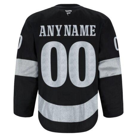 Los Angeles Kings Fashion7 Alternate Authentic Pro Custom Jersey - Black - Detail View