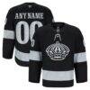 Los Angeles Kings Fashion7 Alternate Authentic Pro Custom Jersey - Black - Front View