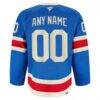 New York Rangers Fashion7 Centennial Authentic Pro Custom Jersey - Blue - Detail View