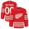 Detroit Red Wings Fashion7 Anniversary Authentic Pro Custom Jersey - Red - Front View