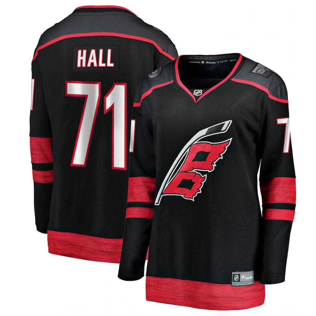 Taylor Hall Carolina Hurricanes Fashion7 Women's Home Breakaway Player Jersey
