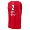 Te-Hina Paopao Atlanta Dream Fashion7 Youth Explorer Edition Fast Break Replica Jersey - Red - Detail View