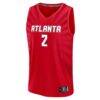 Te-Hina Paopao Atlanta Dream Fashion7 Youth Explorer Edition Fast Break Replica Jersey - Red - Side View