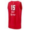 Allisha Gray Atlanta Dream Fashion7 Youth Explorer Edition Fast Break Replica Jersey - Red - Detail View