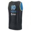 Kamilla Cardoso Chicago Sky Fashion7 Youth Explorer Edition Fast Break Replica Jersey - Black - Detail View