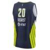 Maddy Siegrist Dallas Wings Fashion7 Unisex Explorer Edition Fast Break Replica Jersey - Navy - Detail View