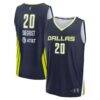 Maddy Siegrist Dallas Wings Fashion7 Unisex Explorer Edition Fast Break Replica Jersey - Navy - Front View