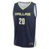Maddy Siegrist Dallas Wings Fashion7 Unisex Explorer Edition Fast Break Replica Jersey - Navy - Side View