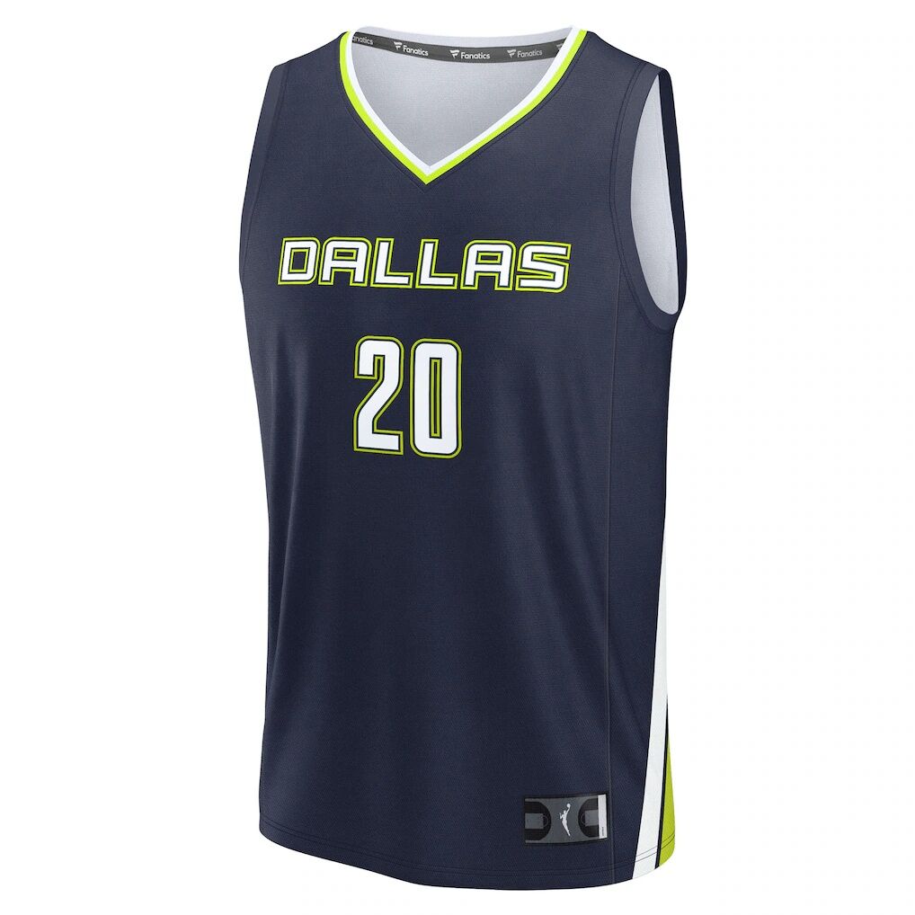 Maddy Siegrist Dallas Wings Fashion7 Unisex Explorer Edition Fast Break Replica Jersey