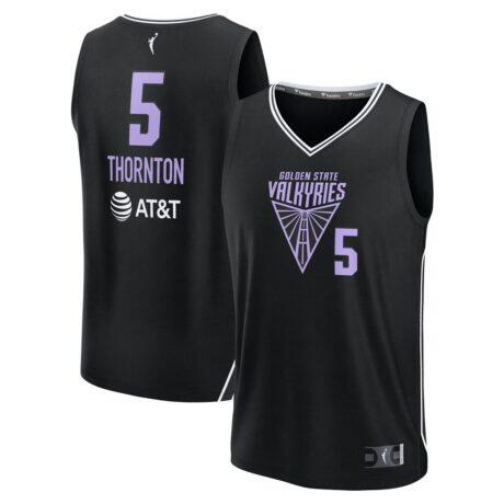Kayla Thornton Golden State Valkyries Fashion7 Youth Explorer Edition Fast Break Replica Jersey - - Front View