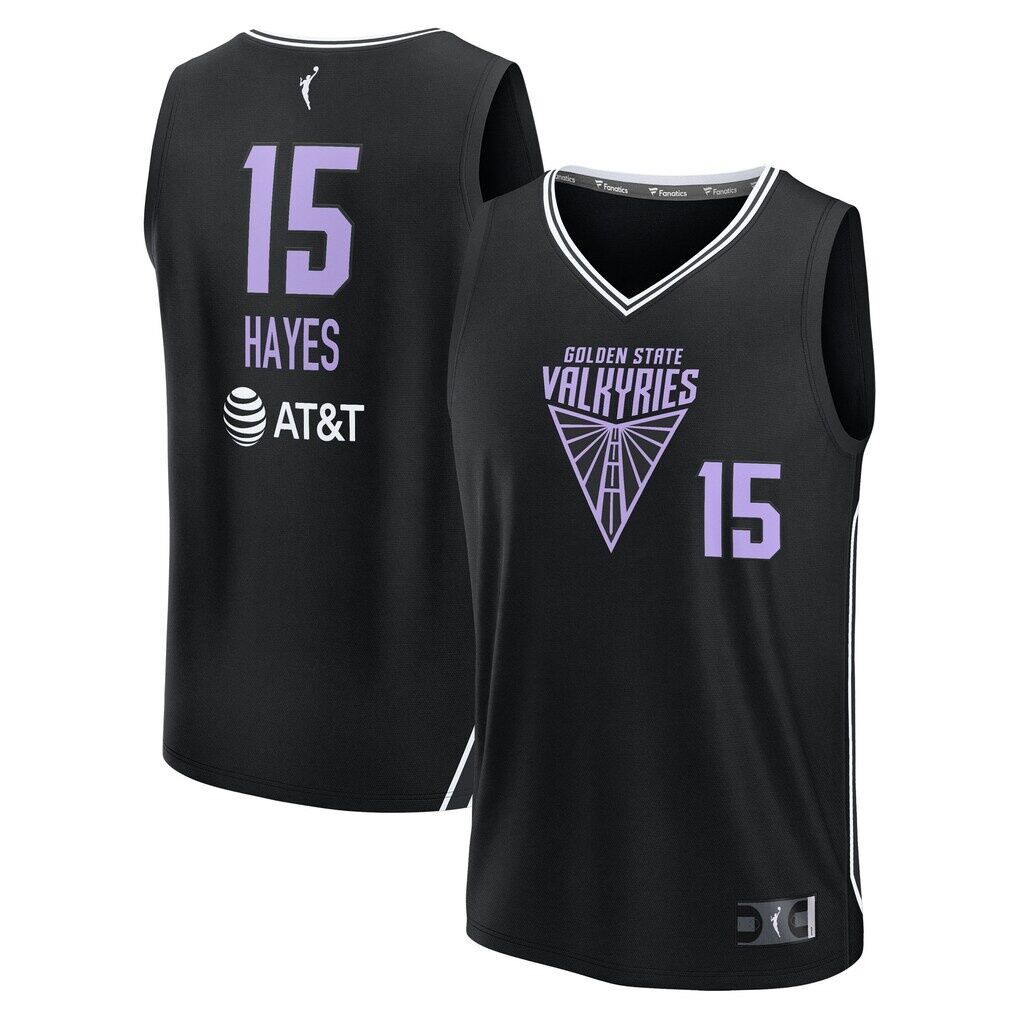 Tiffany Hayes Golden State Valkyries Fashion7 Youth Explorer Edition Fast Break Replica Jersey - Eclipse Black