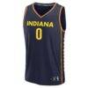 Kelsey Mitchell Indiana Fever Fashion7 Unisex Explorer Edition Fast Break Replica Jersey - Navy - Side View