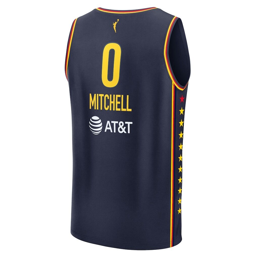 Kelsey Mitchell Indiana Fever Fashion7 Youth Explorer Edition Fast Break Replica Jersey
