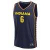 Natasha Howard Indiana Fever Fashion7 Youth Explorer Edition Fast Break Replica Jersey - Navy - Side View