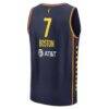 Aliyah Boston Indiana Fever Fashion7 Youth Explorer Edition Fast Break Replica Jersey - Navy - Detail View