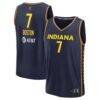 Aliyah Boston Indiana Fever Fashion7 Youth Explorer Edition Fast Break Replica Jersey - Navy - Front View