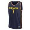 Aliyah Boston Indiana Fever Fashion7 Youth Explorer Edition Fast Break Replica Jersey - Navy - Side View