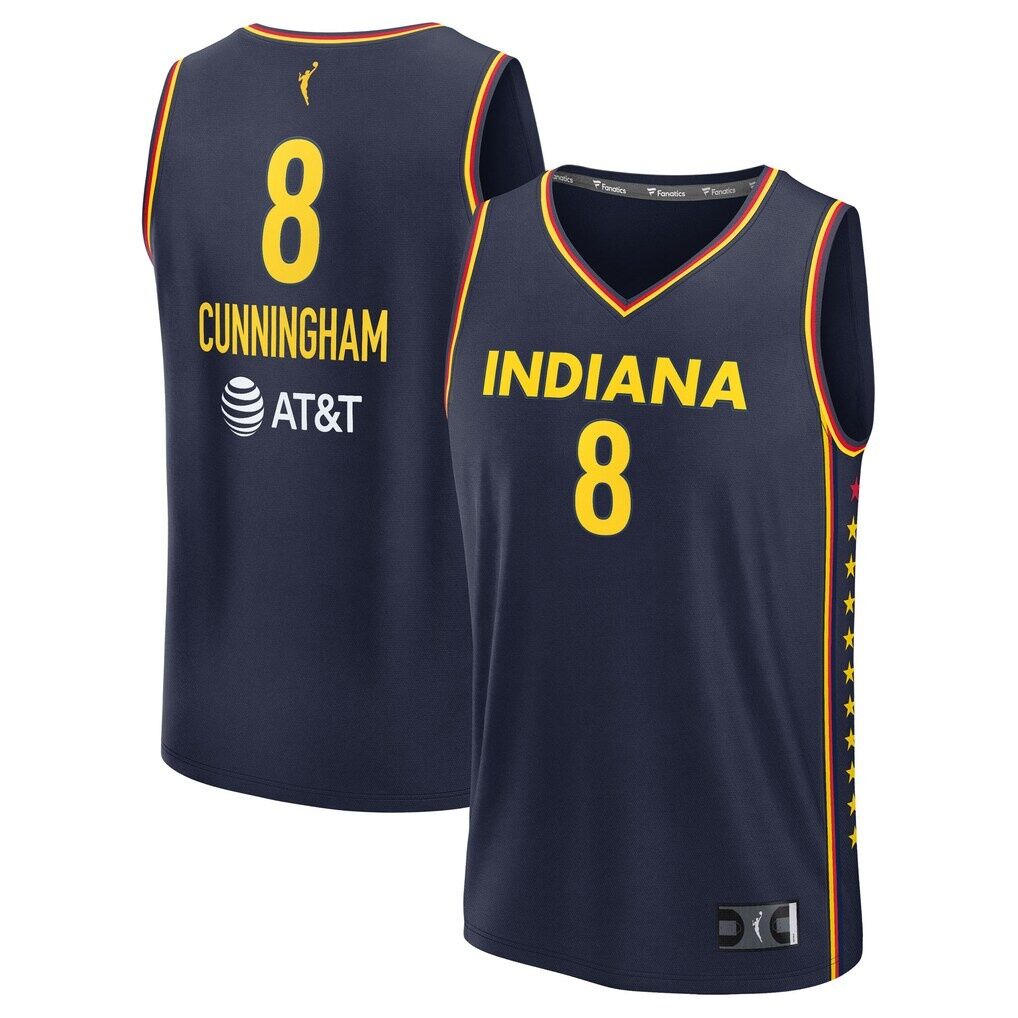 Sophie Cunningham Indiana Fever Fashion7 Unisex Explorer Edition Fast Break Replica Jersey