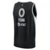 Jackie Young Las Vegas Aces Fashion7 Unisex Explorer Edition Fast Break Replica Jersey - Black - Detail View