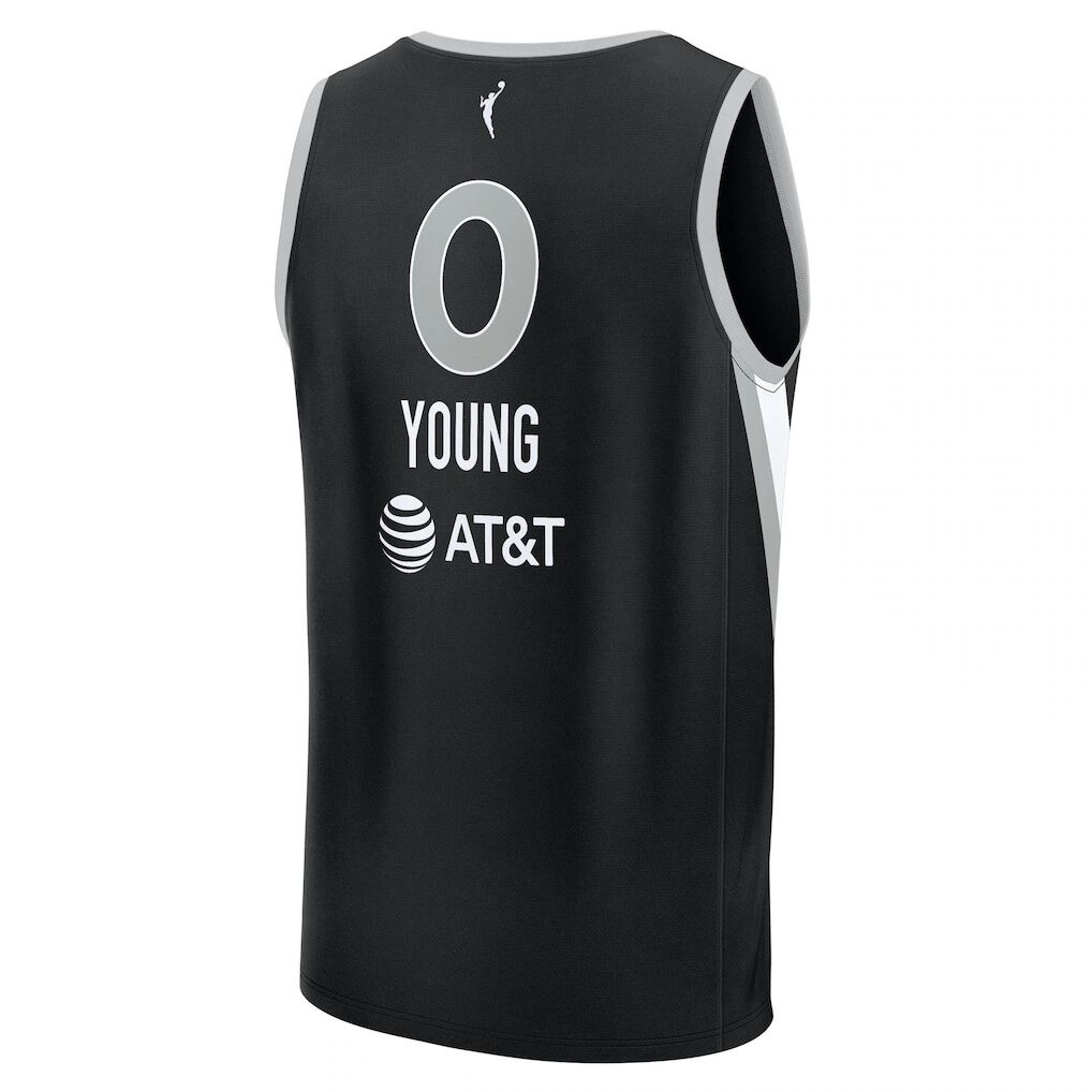 Jackie Young Las Vegas Aces Fashion7 Unisex Explorer Edition Fast Break Replica Jersey