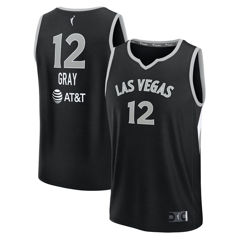 Chelsea Gray Las Vegas Aces Fashion7 Unisex Explorer Edition Fast Break Replica Jersey