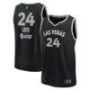 Jewell Loyd Las Vegas Aces Fashion7 Unisex Explorer Edition Fast Break Replica Jersey - Black - Front View